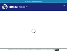 Tablet Screenshot of kingslaundry.com